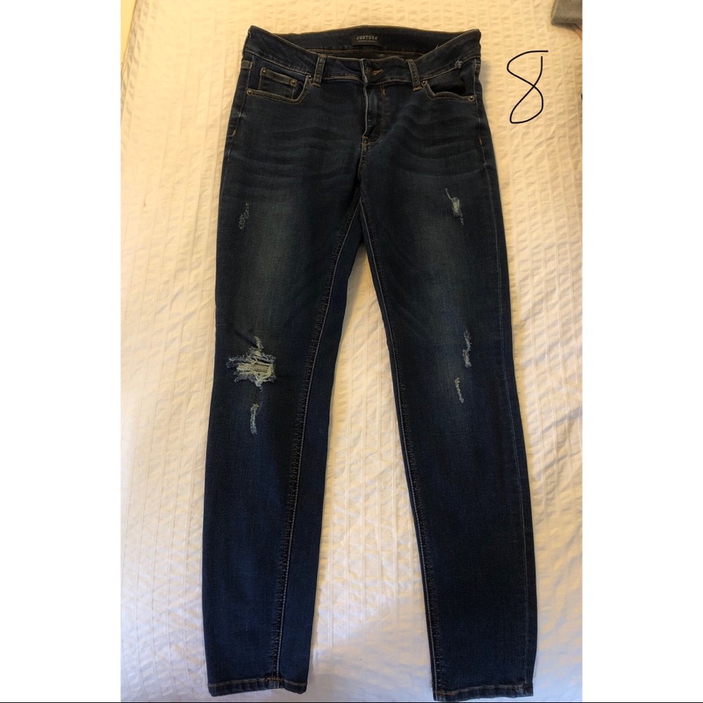 JUSTUSA ripped skinny jeans, size 11R